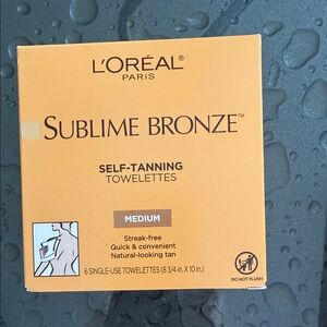 L'Oreal Sublime Bronze Self-Tanning Towelettes - Medium new